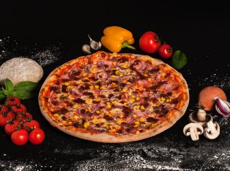 BBQ beef pizza