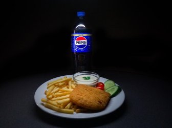 Smažený sýr menu box + Pepsi 1l